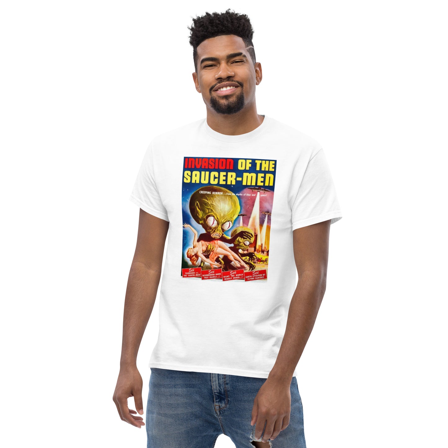 T Invasion Of The Saucer-Men Men's classic tee