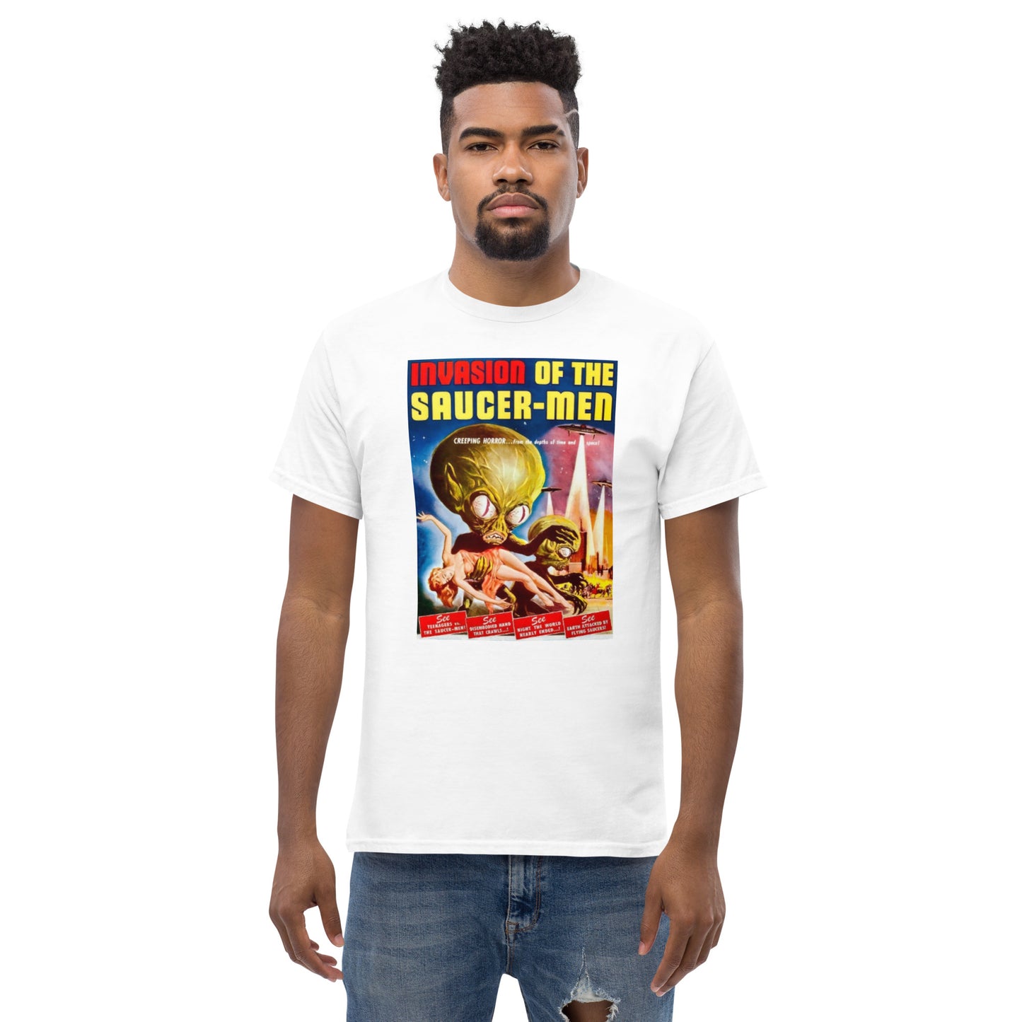 T Invasion Of The Saucer-Men Men's classic tee