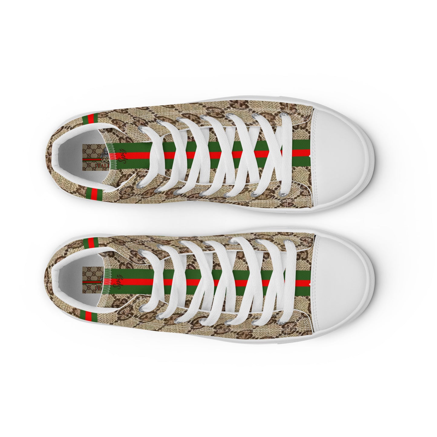 F 'ITALIEN' UFO Men’s Designer high top canvas shoes